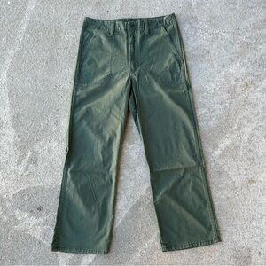Levi’s LG2 Utility Pants Olive Green Workwear Straight Leg Twill W31 L27 Small